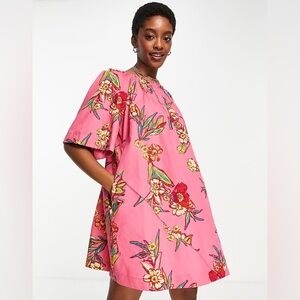 Free People Jodie Floral Cotton Tunic Dress - Size L - NWT